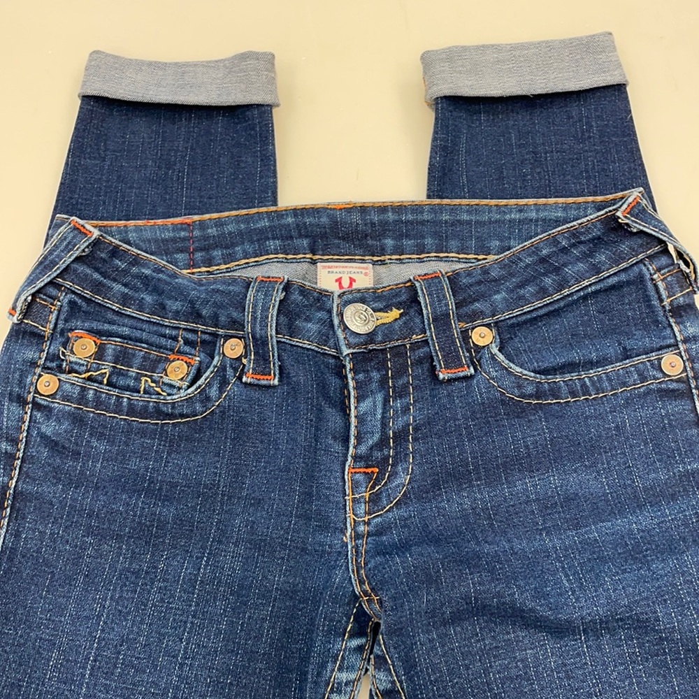 TRUE RELIGION CROP JEANS - Picture 2 of 10